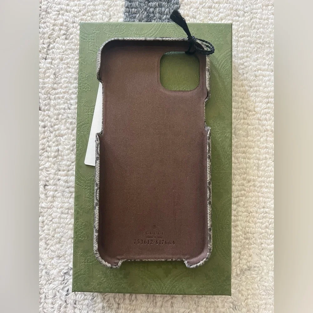 NWT 🤎 Gucci Ophidia iPhone 14 PLUS / iPhone 15 PLUS iPhone Case - Picture 3 of 9